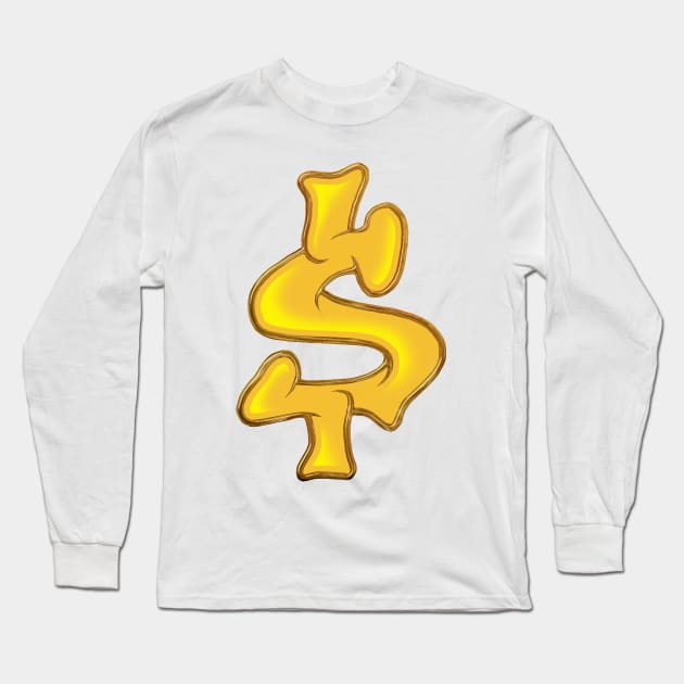 Money Long Sleeve T-Shirt by the Mad Artist